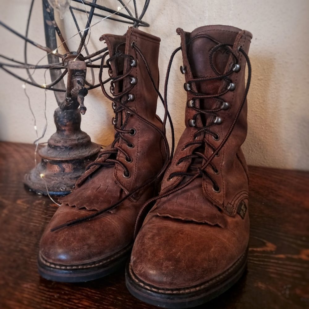 Ad Tec Genuine Leather Boots Size 8